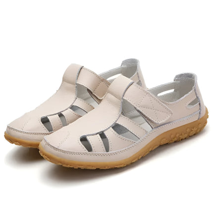 Closed Toe Women's Sandals for Summer with Adjustable Strap | Comfortable Walking Shoes for Daily Errands and Casual Outings
