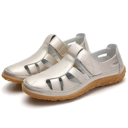 Closed Toe Women's Sandals for Summer with Adjustable Strap | Comfortable Walking Shoes for Daily Errands and Casual Outings