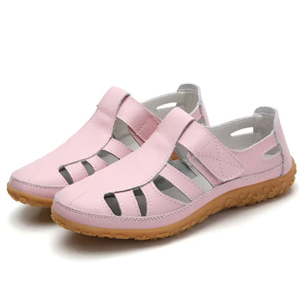 Closed Toe Women's Sandals for Summer with Adjustable Strap | Comfortable Walking Shoes for Daily Errands and Casual Outings