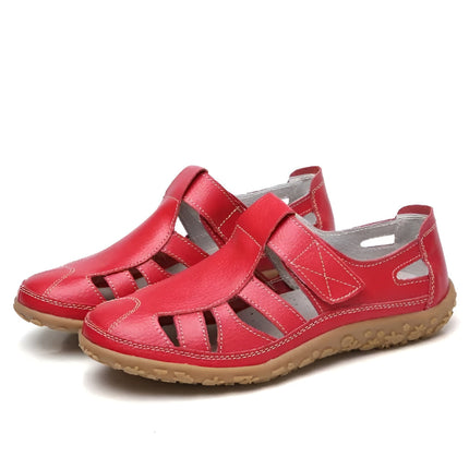 Closed Toe Women's Sandals for Summer with Adjustable Strap | Comfortable Walking Shoes for Daily Errands and Casual Outings