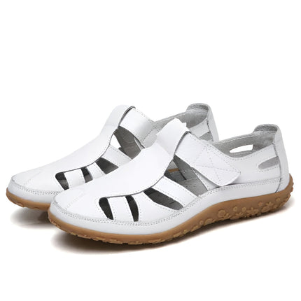 Closed Toe Women's Sandals for Summer with Adjustable Strap | Comfortable Walking Shoes for Daily Errands and Casual Outings