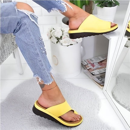 Women's Sandals Slip On with Open Toe Design | Comfortable Casual Walking Slides for Everyday Wear