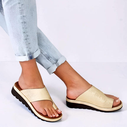 Women's Sandals Slip On with Open Toe Design | Comfortable Casual Walking Slides for Everyday Wear