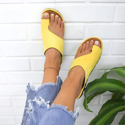 Women's Sandals Slip On with Open Toe Design | Comfortable Casual Walking Slides for Everyday Wear