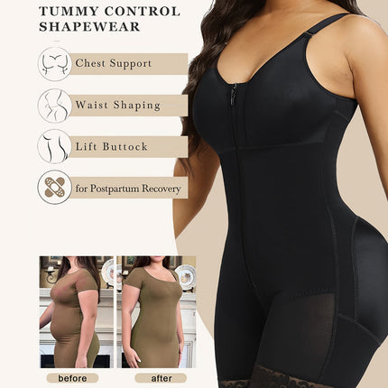Shapewear Bodysuit for Women with Adjustable Straps | Full Coverage Undergarment for Smooth Outfit Layering