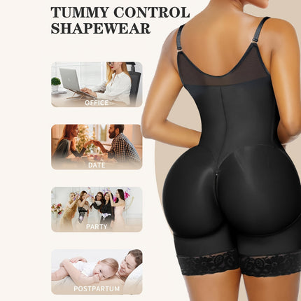 Shapewear Bodysuit for Women with Adjustable Straps | Full Coverage Undergarment for Smooth Outfit Layering