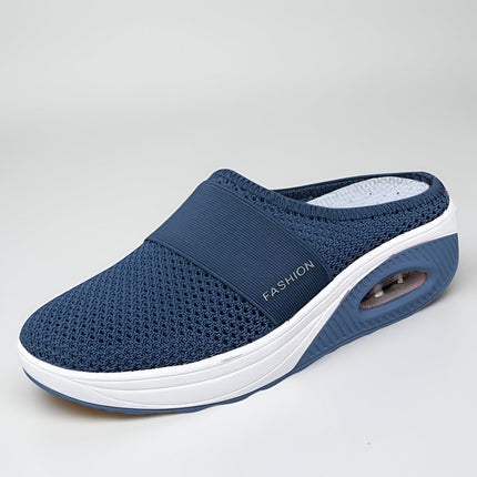Slip-On Walking Shoes for Women with Cushion Sole | Comfortable Mesh Upper for Everyday Wear