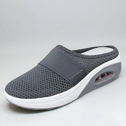 Slip-On Walking Shoes for Women with Cushion Sole | Comfortable Mesh Upper for Everyday Wear