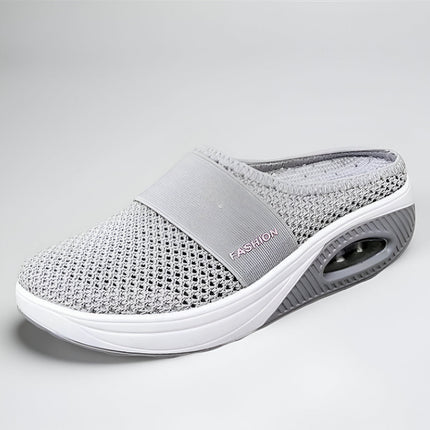 Slip-On Walking Shoes for Women with Cushion Sole | Comfortable Mesh Upper for Everyday Wear