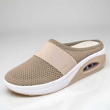 Slip-On Walking Shoes for Women with Cushion Sole | Comfortable Mesh Upper for Everyday Wear