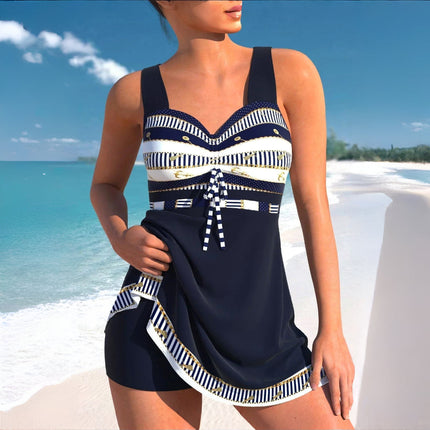 Women's Swim Dress One Piece Swimsuit with Skirt-Style Coverage | Comfortable Beachwear for Pool Days and Vacations