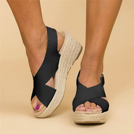 Women's Wedge Espadrilles with Ankle Strap | Comfortable Summer Sandals for All-Day Style