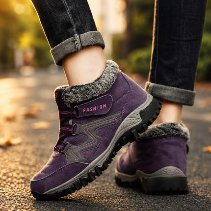 Waterproof Winter Boots for Women with Insulated Interior | Non-Slip Ankle-Height Design for Cold Weather Comfort