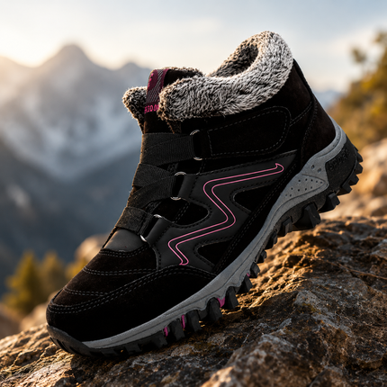 Waterproof Winter Boots for Women with Insulated Interior | Non-Slip Ankle-Height Design for Cold Weather Comfort