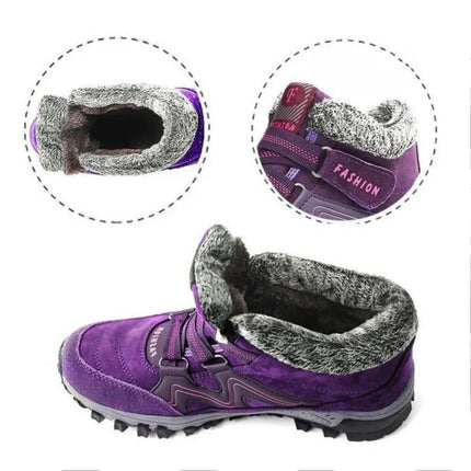 Waterproof Winter Boots for Women with Insulated Interior | Non-Slip Ankle-Height Design for Cold Weather Comfort