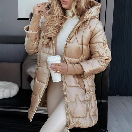 Hooded Padded Winter Coat for Women | Quilted Jacket for Cold Weather and Daily Outings