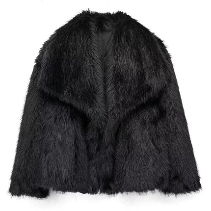 Faux Fur Coat for Women, Fluffy Winter Coat Women for Autumn – image 11