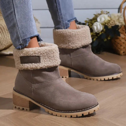 Women's Winter Boots with Chunky Heel for Steady Support | Stylish Everyday Footwear for Cold Weather