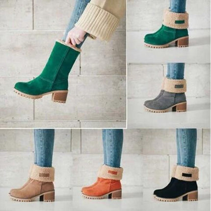 Women's Winter Boots with Chunky Heel for Steady Support | Stylish Everyday Footwear for Cold Weather