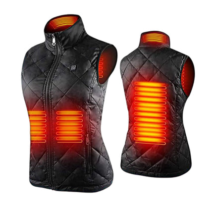 Women's Heated Vest with 9 Heating Zones | Slim Fit Electric Gilet for Outdoor Warmth