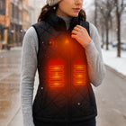 Heated Vest for Women with 9 Heating Panels, Rechargeable Heated Vest with 3 Heat Levels and USB Power Bank Operation_00