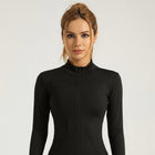 Womens Jacket, Lightweight Zip Up Jacket for Yoga and Gym, Athletic Track Jacket, Long Sleeve Workout Top_00