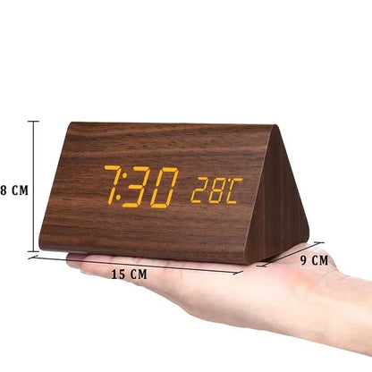 WoodWatch | Digital Alarm Clock with Voice Control & Temperature Display | Modern Design for Stylish Bedrooms 4