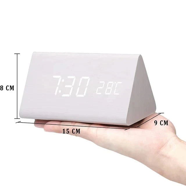 WoodWatch | Digital Alarm Clock with Voice Control & Temperature Display | Modern Design for Stylish Bedrooms 5
