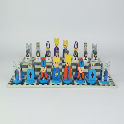 Wooden Chess Set for Kids with Cartoon Characters | Fun Strategy Game to Build Thinking Skills