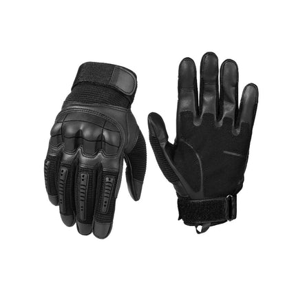 Tactical Grip Work Gloves with Reinforced Knuckles | Durable Outdoor Gloves for Tool Handling and Riding Activities