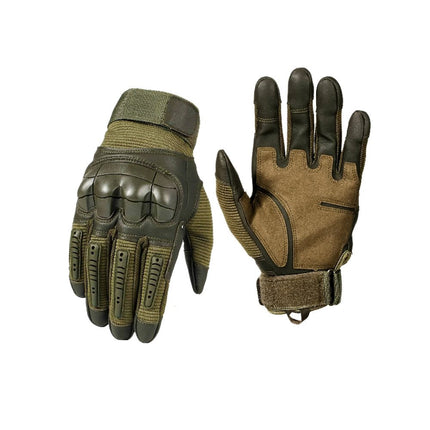 Tactical Grip Work Gloves with Reinforced Knuckles | Durable Outdoor Gloves for Tool Handling and Riding Activities
