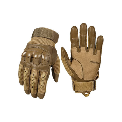 Tactical Grip Work Gloves with Reinforced Knuckles | Durable Outdoor Gloves for Tool Handling and Riding Activities