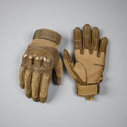 Tactical Grip Work Gloves with Reinforced Knuckles | Durable Outdoor Gloves for Tool Handling and Riding Activities