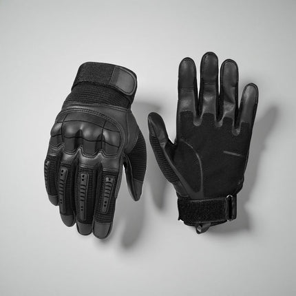 Tactical Grip Work Gloves with Reinforced Knuckles | Durable Outdoor Gloves for Tool Handling and Riding Activities