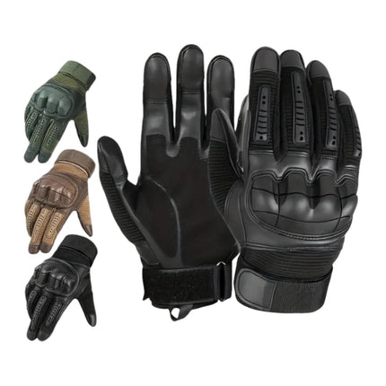 Tactical Grip Work Gloves with Reinforced Knuckles | Durable Outdoor Gloves for Tool Handling and Riding Activities