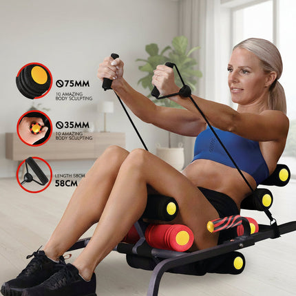 Ab Trainer Fitness Machine with Assisted Resistance | Low-Impact Core Workout for Home Gym