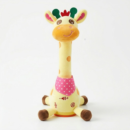 Interactive Singing Giraffe Plush Toy with 60 Nursery Rhymes | Soft Baby-Safe Companion for Early Childhood Development