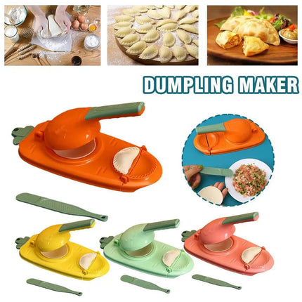 Empanada Maker, Dumpling Maker with Dumpling Skin Maker, Dough Roller for Wrappers, Pierogi Press, Kitchen Gadget