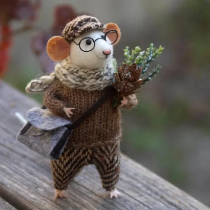 Needle Felted Mouse Figurine, Handmade Gifts and Christmas Decorations – image 23