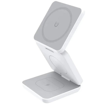 Foldable Wireless Charger 3-in-1 for Phone, Smartwatch and Earbuds, 15W Charging Station with Type-C Input
