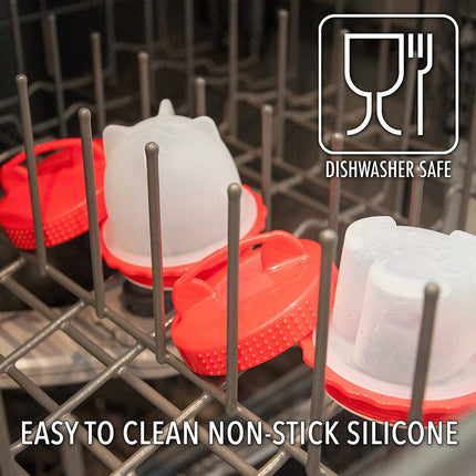 Silicone Egg Cooking Cups with Non-Stick Design | Versatile Kitchen Tool for Perfectly Shaped Eggs