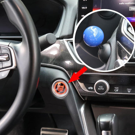 Car Start Stop Engine Button Cover, Arcade Joystick Style Push Button Trim, 4 Colors, Interior Dashboard Accessory