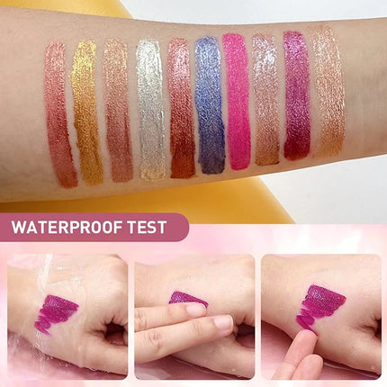 Lip Gloss, Waterproof Non Sticky Lip Gloss with Diamond Shimmer – image 13