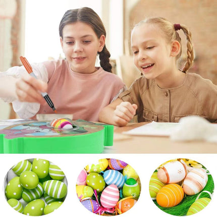 Egg Spinner for Kids, Easter Egg Decorating Kit with Markers, Easter Egg Coloring Activity, Easter Basket Stuffer