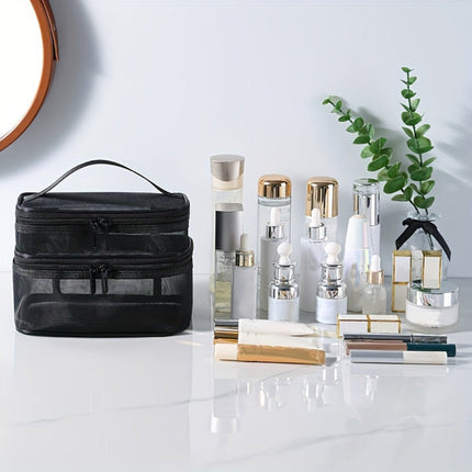 Travel Makeup Bag with Lightweight Design for Easy Organization | Multi-Purpose Storage Case for Skincare and Essentials
