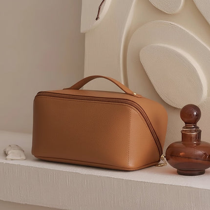 Travel Makeup Bag with Large Capacity & Wide Opening | Organized Storage for Cosmetics and Toiletries