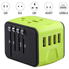 Universal Travel Adapter with USB C, EU Plug Adapter, Type G Plug Adapter for UK, Travel Essentials for 170 Countries