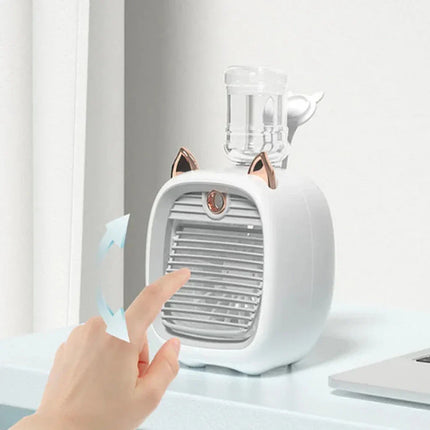 Portable Air Conditioner Fan with Adjustable Speed & Oscillation | Compact Cooling Solution for Home and Office
