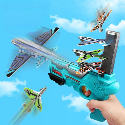 Glider Plane Launcher Set for Kids, No Setup Outdoor Flying Toy for Garden, Park and Screen Free Active Play