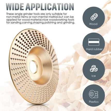 Wood Grinding Disc Set of 3, Woodworking Tools – image 9